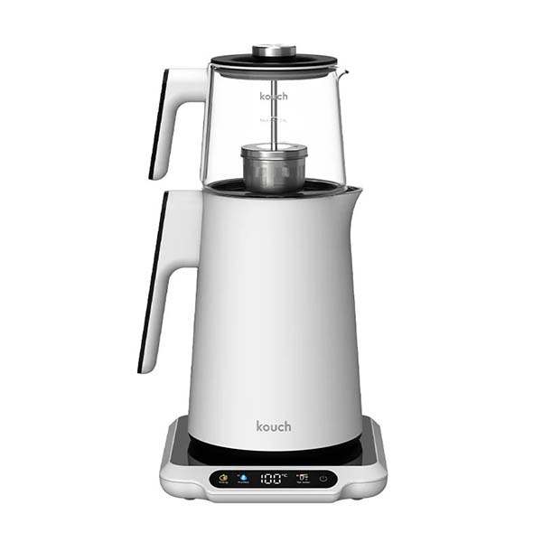 چای ساز کوخ Kouch مدل KT-2152 سفید استیلکتری استیل ضدزنگ